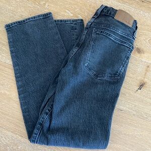 Madewell “The Perfect Vintage Straight Jean” 24 (worn black)